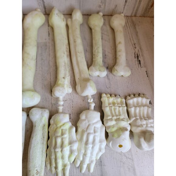 Vintage glow dark bones hand arm set Halloween home decor unique - Picture 10 of 13